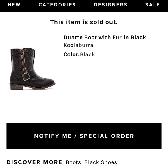 UGG Koolaburra ‘Duarte’ Shearling Leather/Suede Buckle Motorcycle Boot - Picture 12 of 12